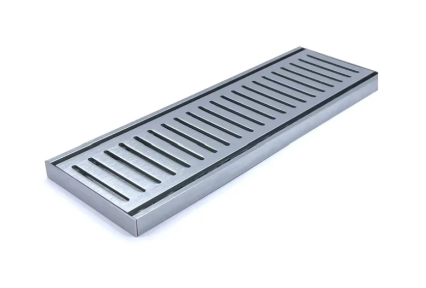 Muses Custom Cut Triple Anodised Aluminium Floor Grate & Drain (100mm Width)