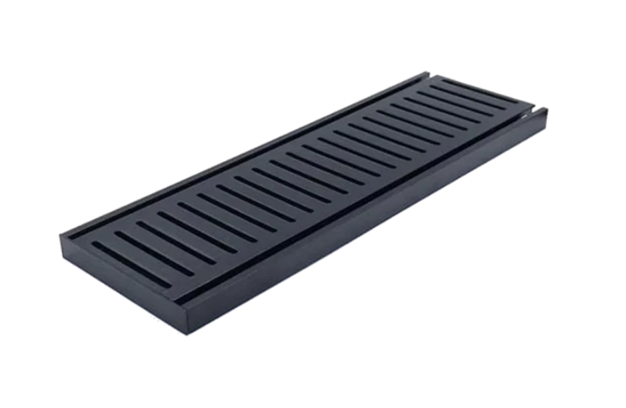 Muses Custom Cut Triple Anodised Aluminium Floor Grate & Drain (100mm Width)