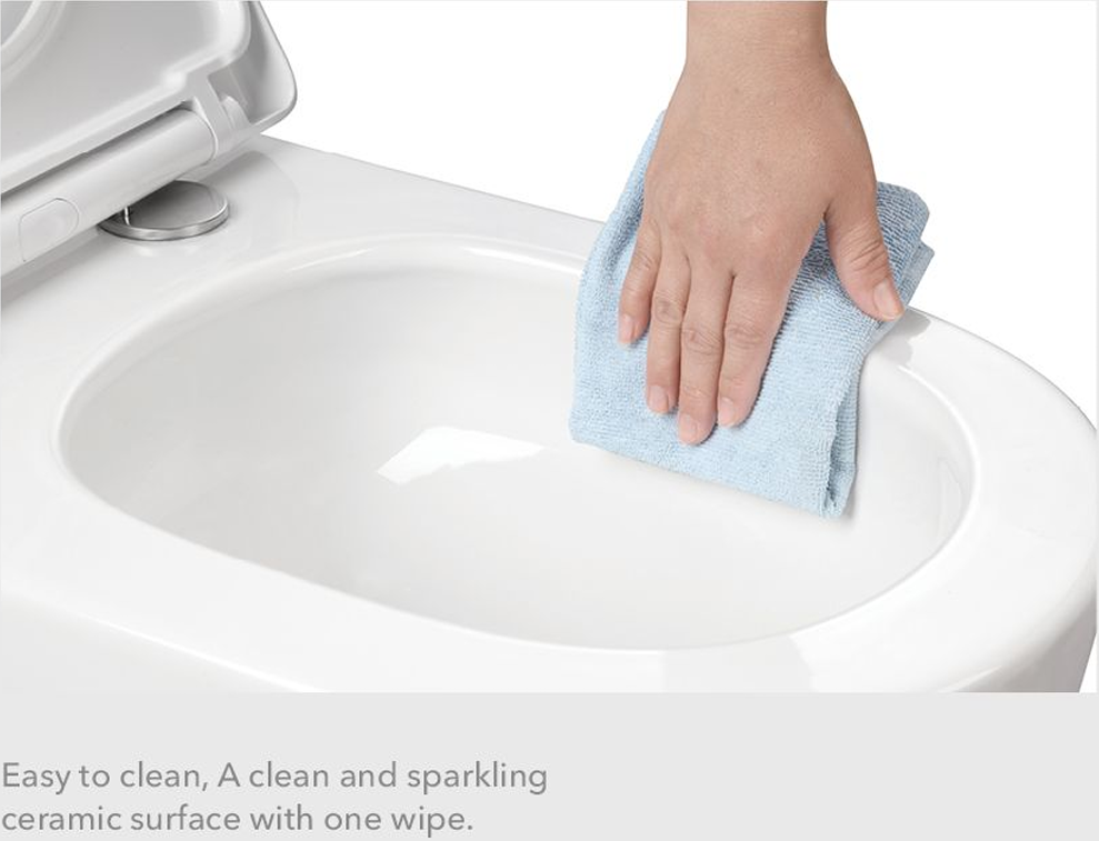 Rimless Tornado Toilet — Powerful Clean, Modern Design & WELS 4★ Water Saving