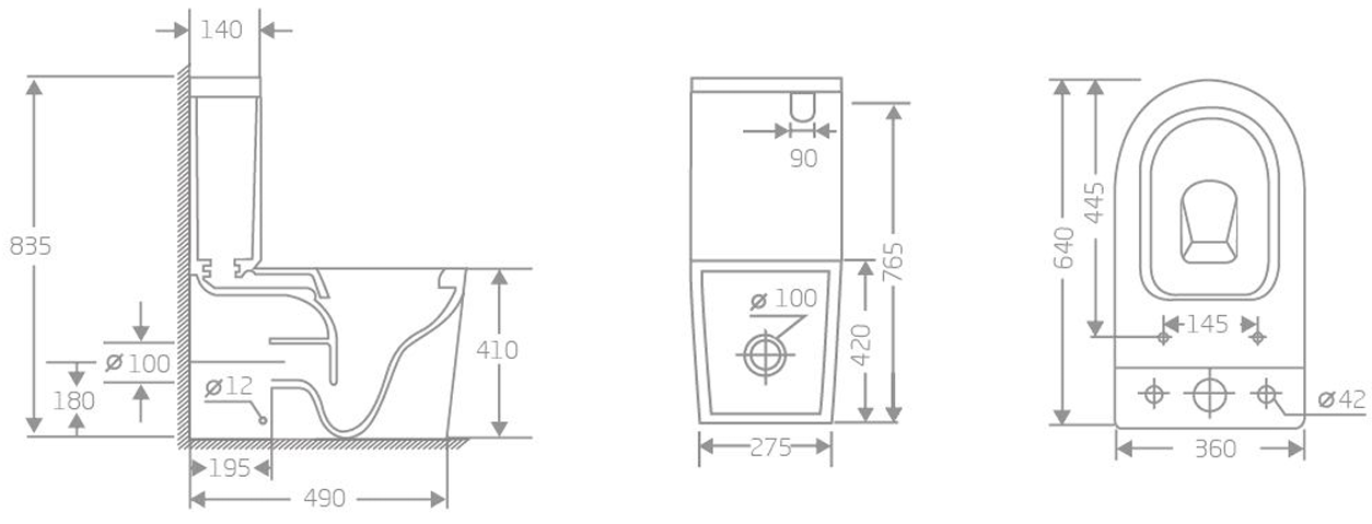 Rimless Tornado Toilet — Powerful Clean, Modern Design & WELS 4★ Water Saving