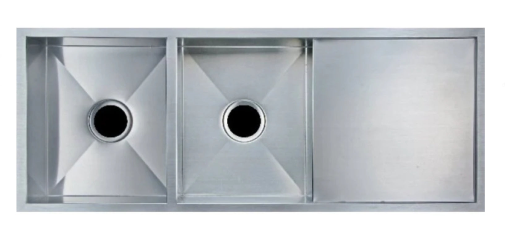 Hand‑Made Double Bowl Kitchen Sink – 1160 × 460 × 230 mm