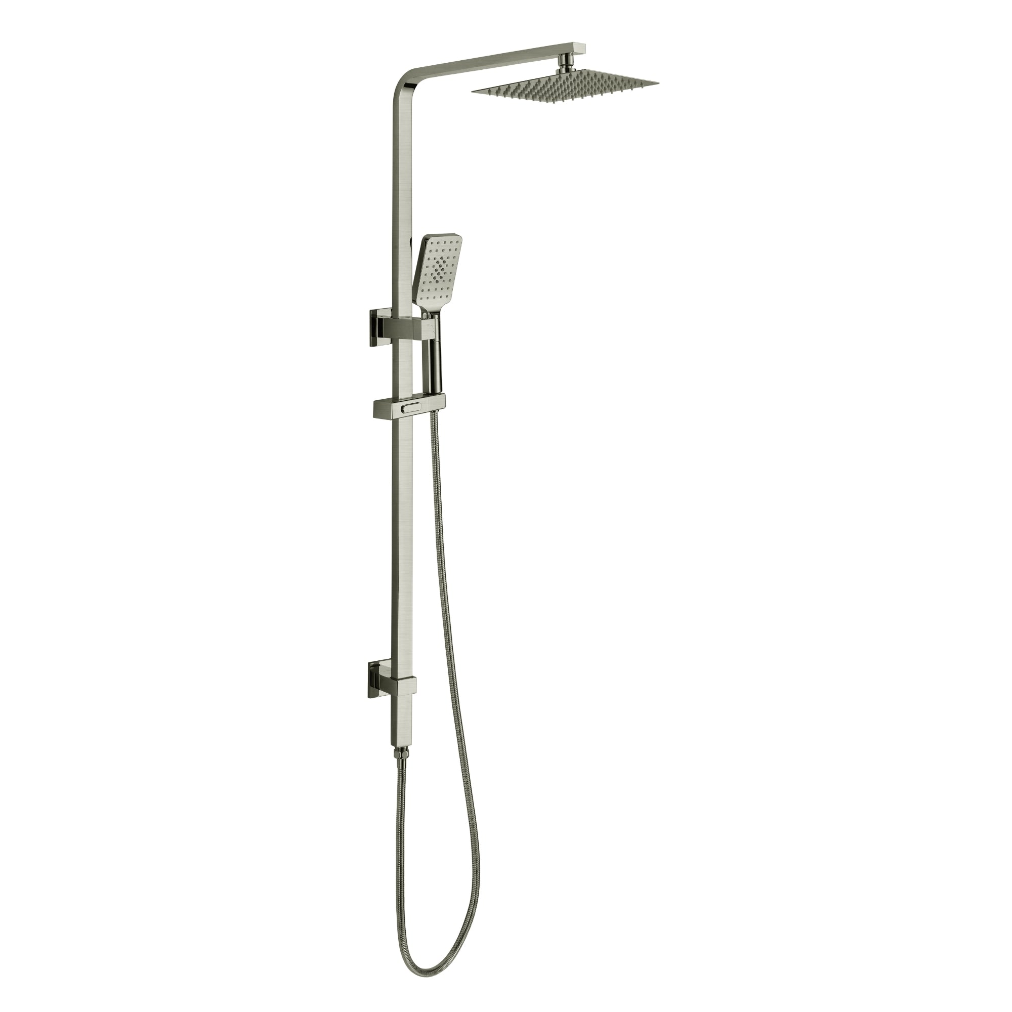 Square Multi Function Twin Rail Shower (Top inlet)