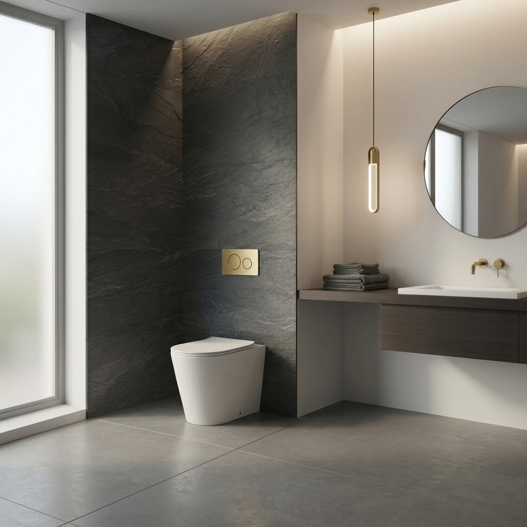 Complete In-Wall Toilet System | Carysil Rimless Pan, Geberit Cistern & SS304 Flush Plate