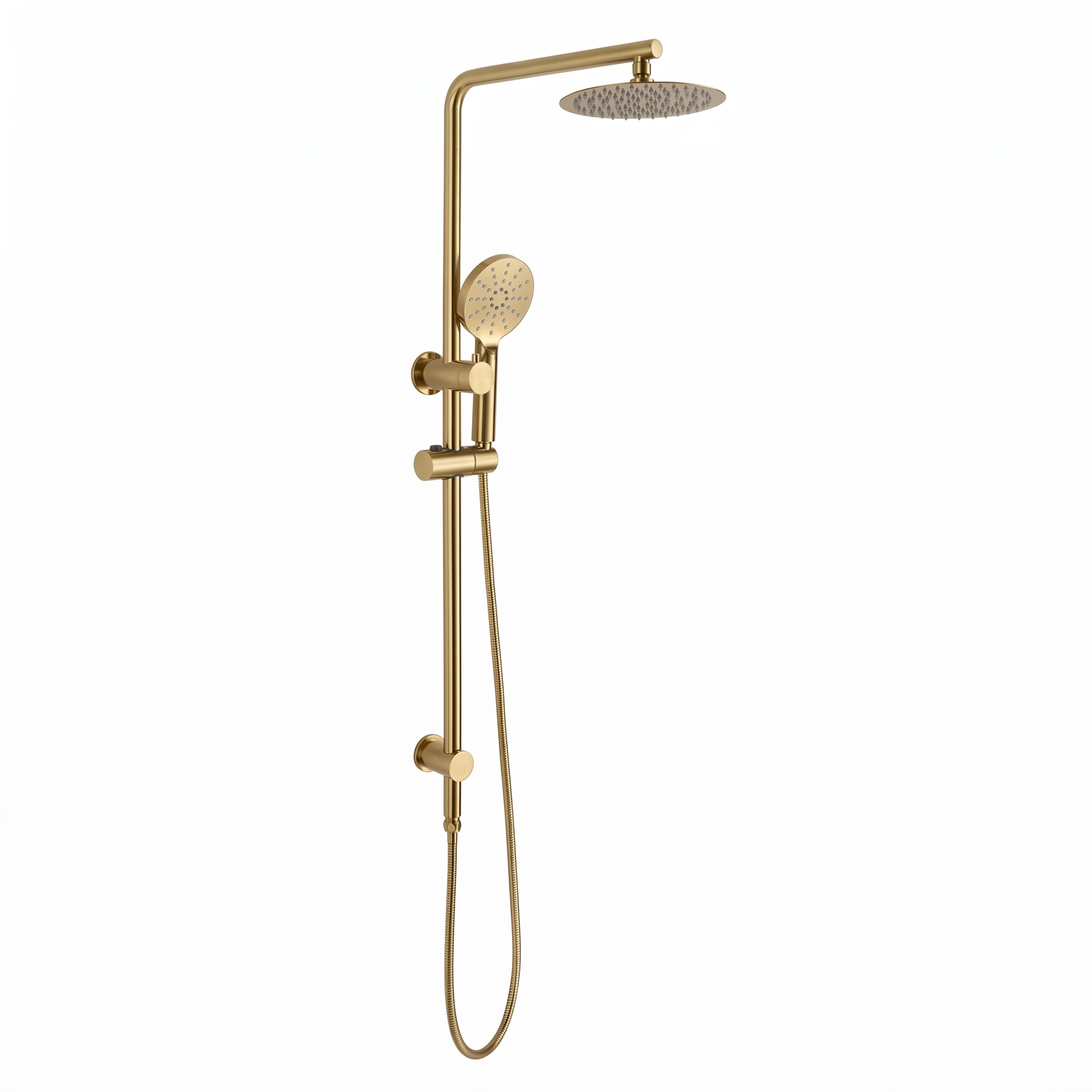 Round Multi Function Twin Rail Shower (Top inlet)