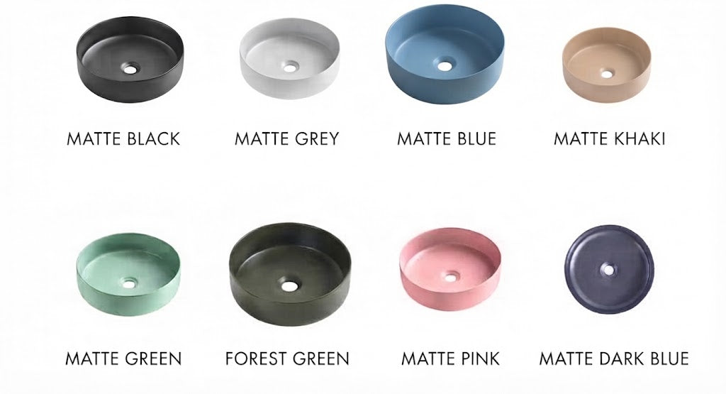 Designer Colour Above Counter Vanity Basin - 360mm