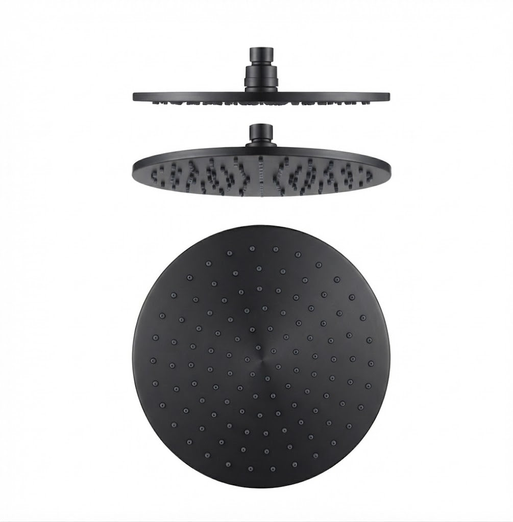Round 250mm - Solid Brass Rainfall Shower Head