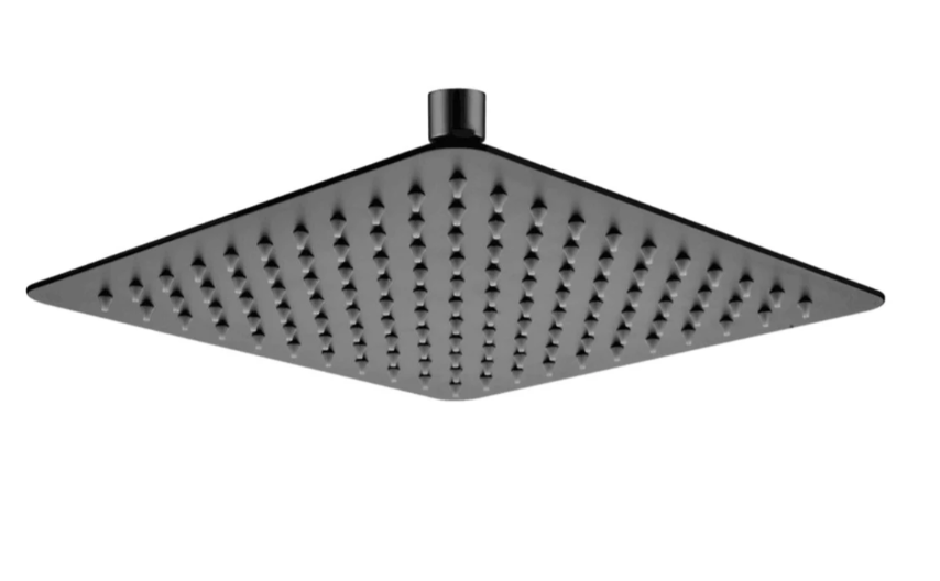 Super-Slim Square Rainfall Shower Head 250mm