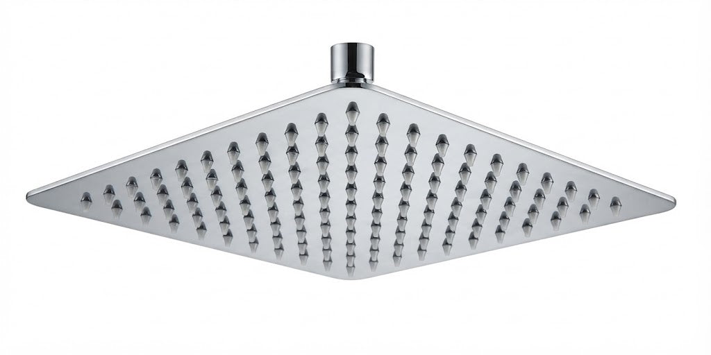 Super-Slim Square Rainfall Shower Head 250mm