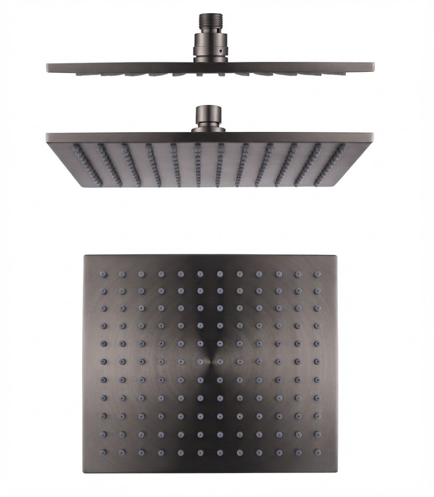 Square 250mm - Solid Brass Rainfall Shower Head