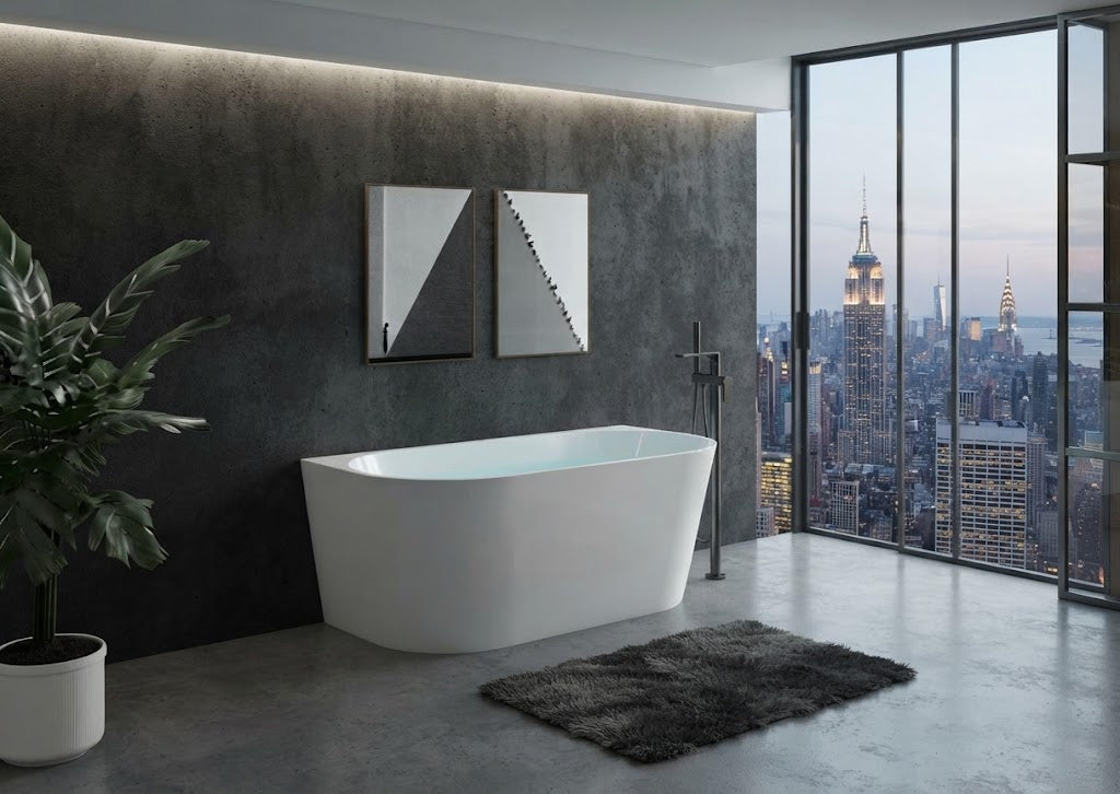 Jade 1500mm Back to Wall Bath
