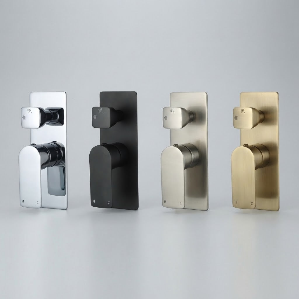 Square Shower Diverter – 2‑Function