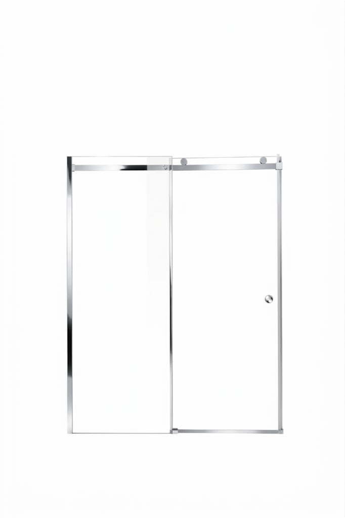 Wall to Wall Frameless Sliding Shower Screen – 2000mm Height
