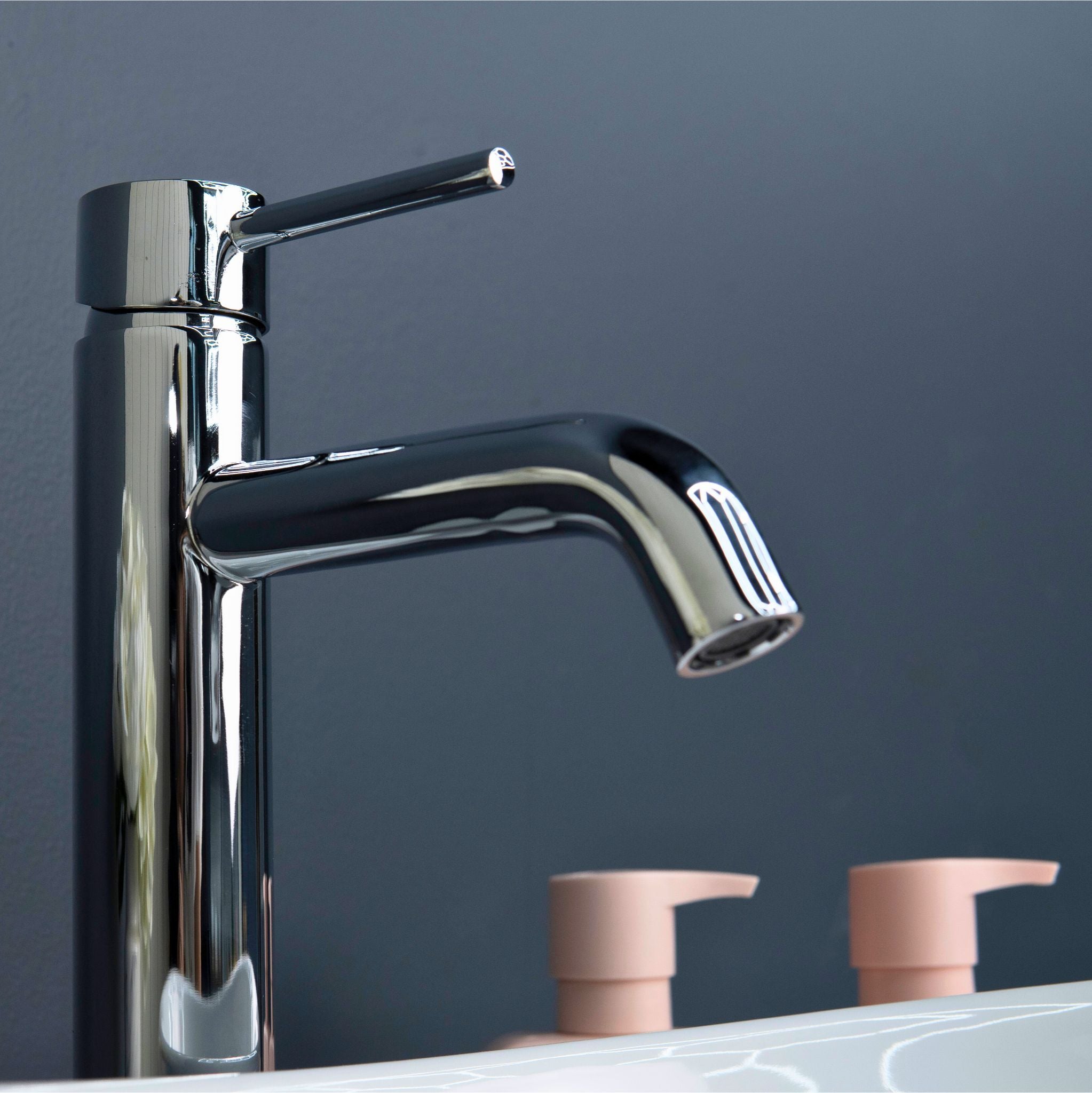 Pin Handle Tall Basin Mixer Tap Lead free