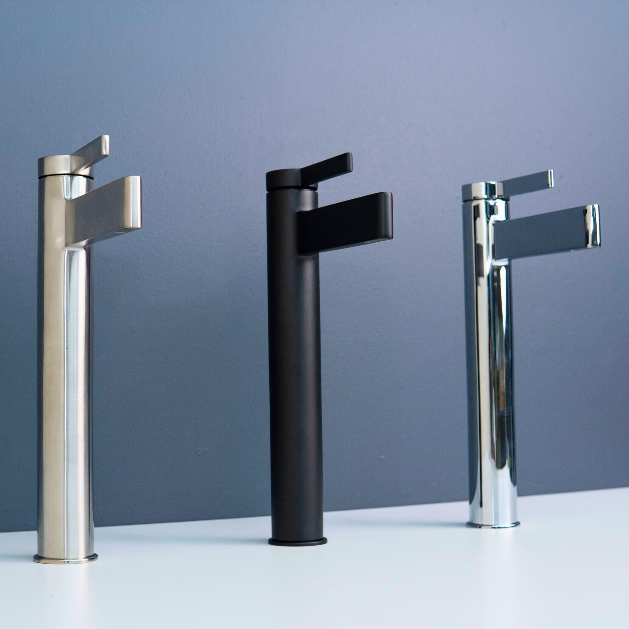 Luana Interiors - Deck Mount Basin Mixer in 3 Selectable Colors (Tall)