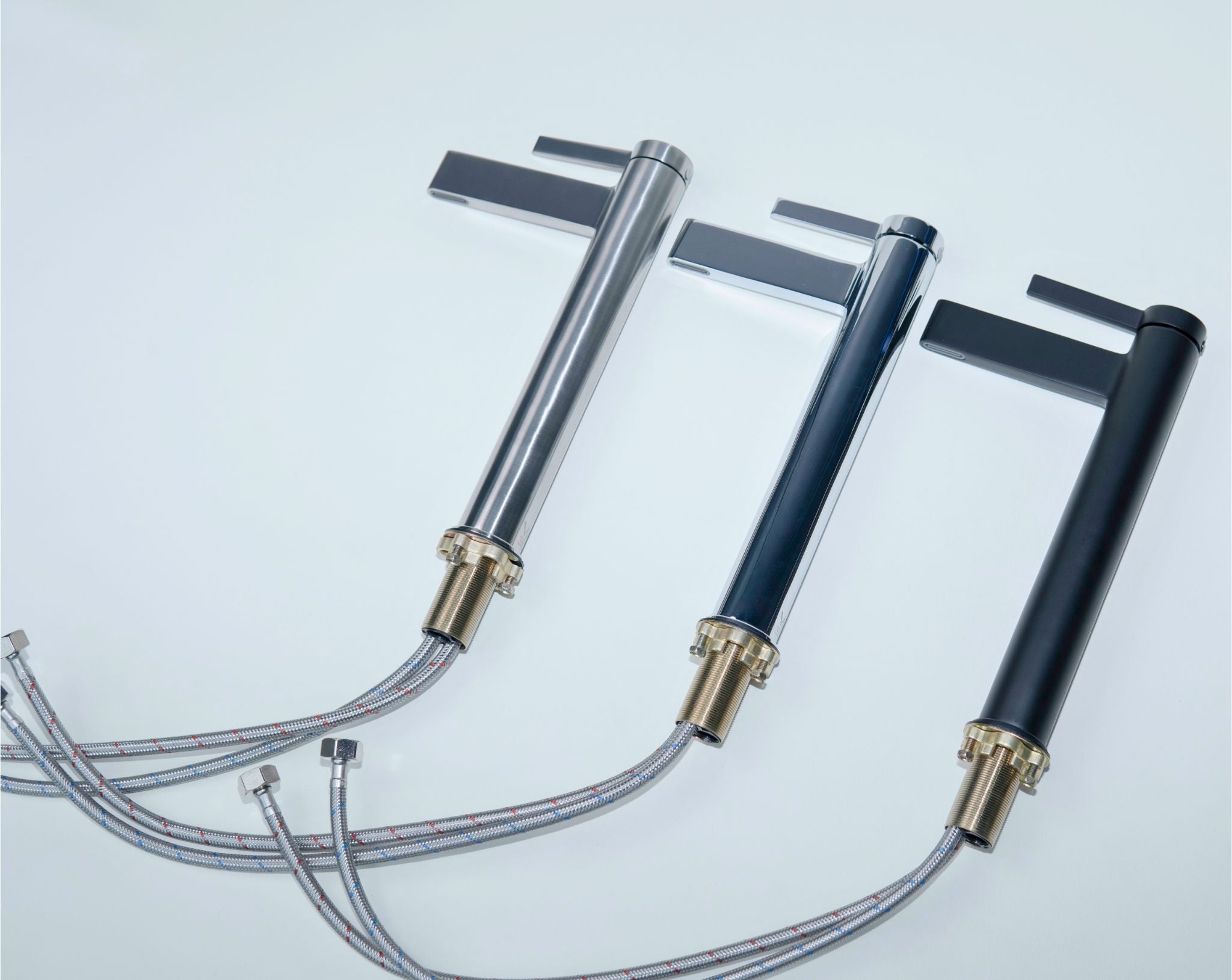 Luana Interiors - Deck Mount Basin Mixer in 3 Selectable Colors (Tall)