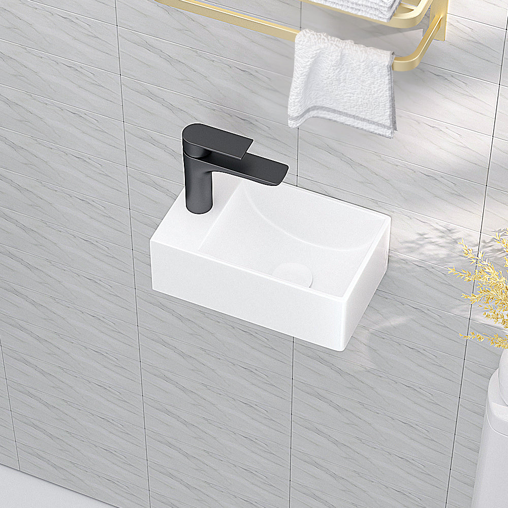 Luana Interiors - Wall Hung Basin One Tap Hole (295x185x95)