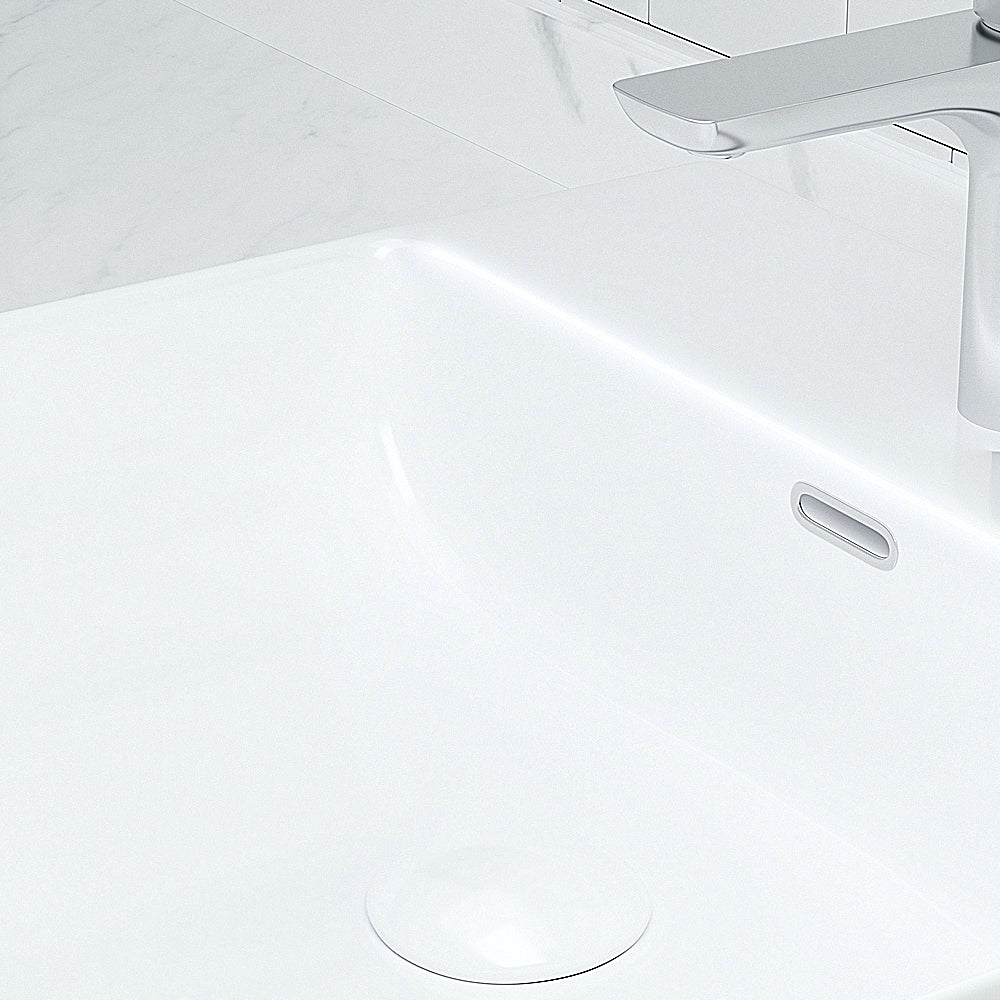 Luana Interiors - Semi Recessed Basin One Tap Hole with Over Flow (420x420x130)