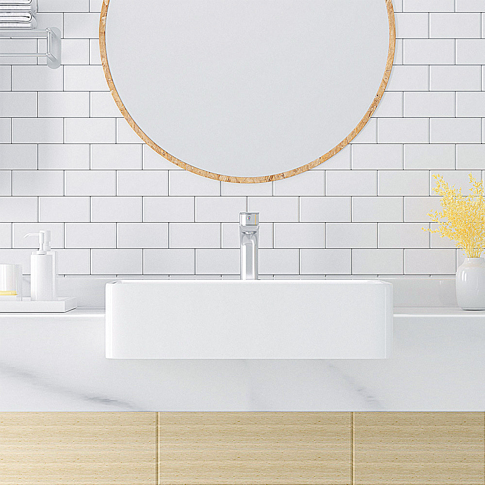 Luana Interiors - Semi Recessed Basin One Tap Hole with Over Flow (500x420x130)