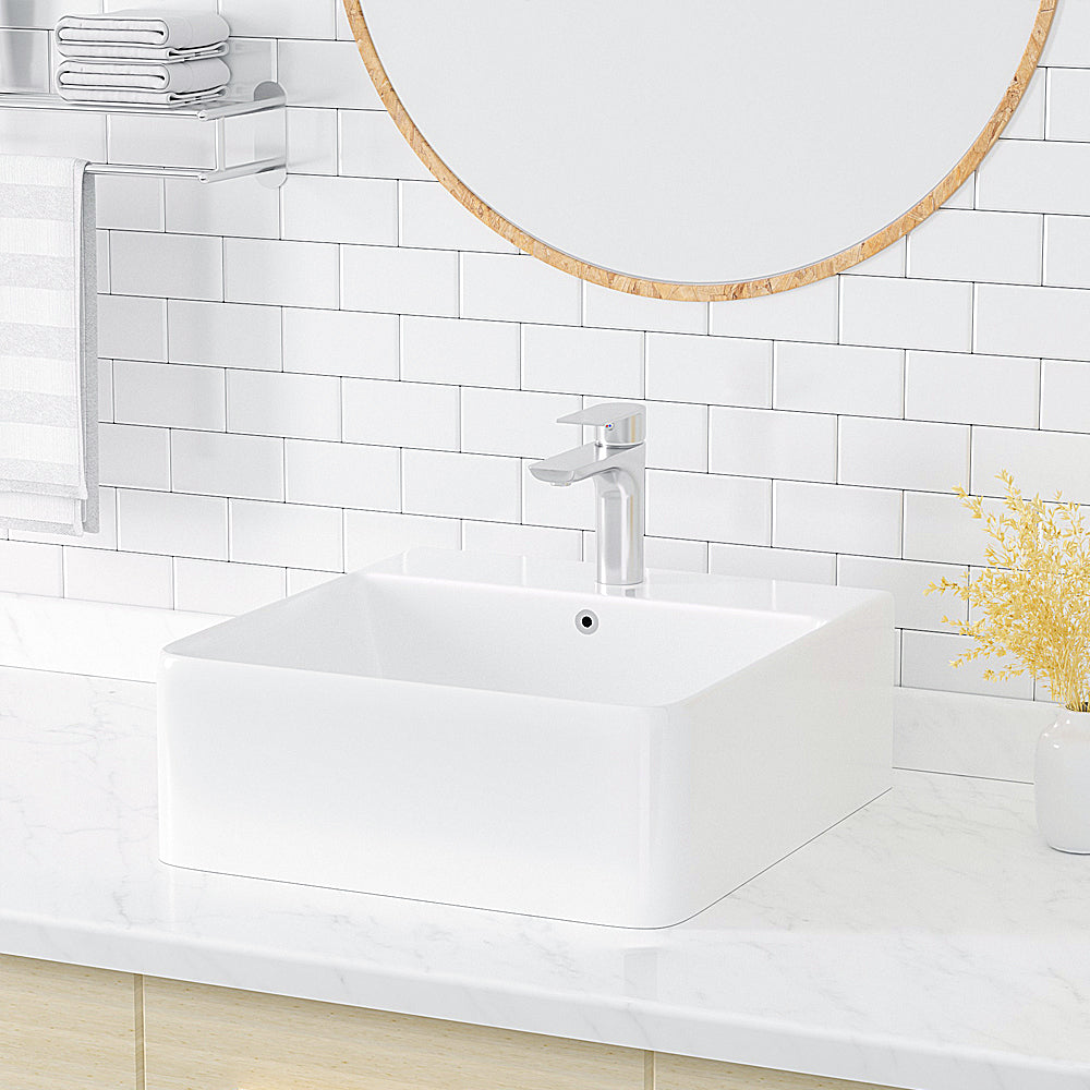 Luana Interiors - Counter Top Basin with One Tap Hole (400mm*420mm*150mm)