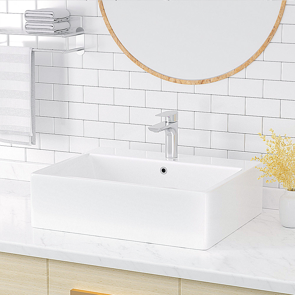 Luana Interiors - Counter Top Basin with One Tap Hole (535mm*420mm*155mm)